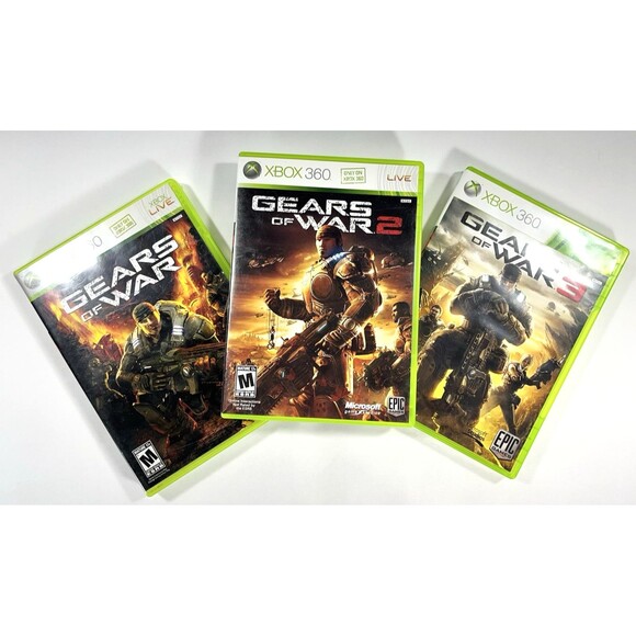 Gears of War 1, 2 & 3 Lot Collection Xbox 360 Video Games Tested - Picture 1 of 16